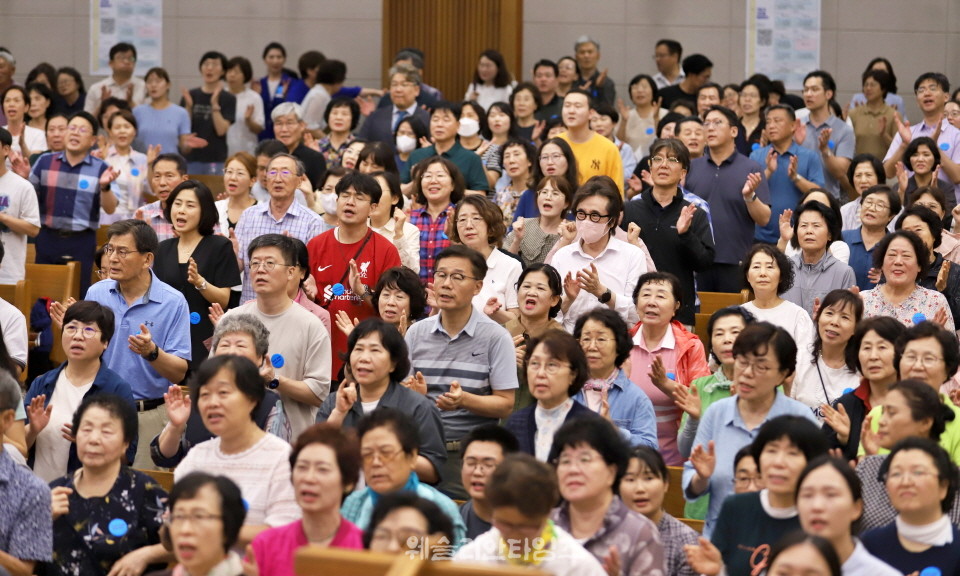 ▲2025 기도컨퍼런스가 열린 대전 한빛교회  첫날 8월 4일(월) 모습