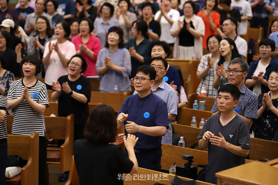 ▲2025 기도컨퍼런스가 열린 대전 한빛교회  첫날 8월 4일(월) 모습