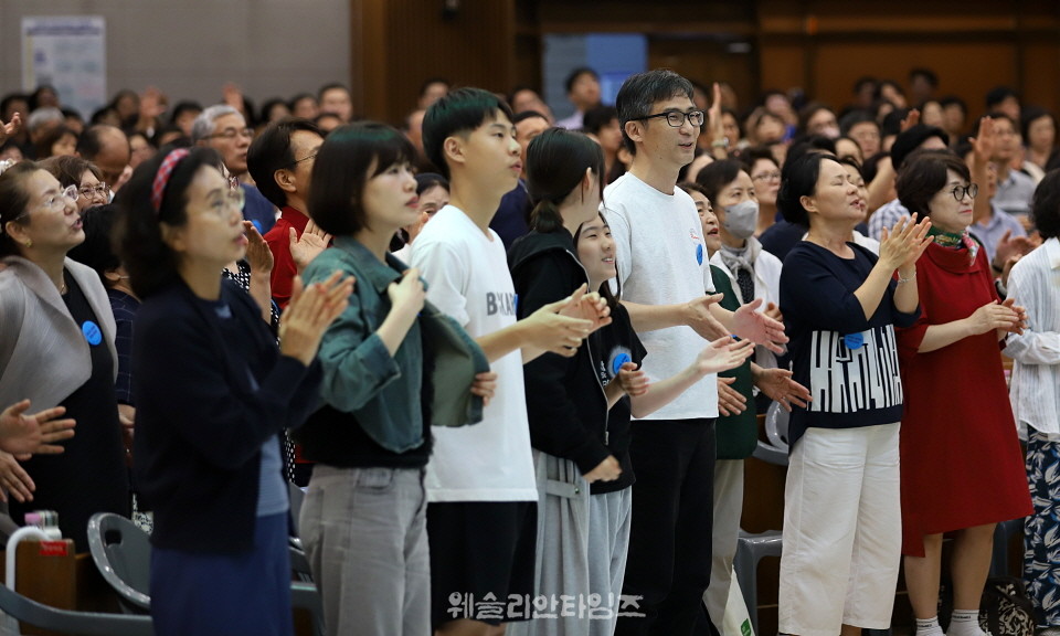 ▲2025 기도컨퍼런스가 열린 대전 한빛교회  첫날 8월 4일(월) 모습