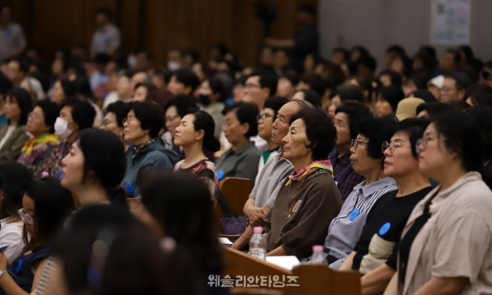 ▲2025 기도컨퍼런스가 열린 대전 한빛교회  첫날 8월 4일(월) 모습
