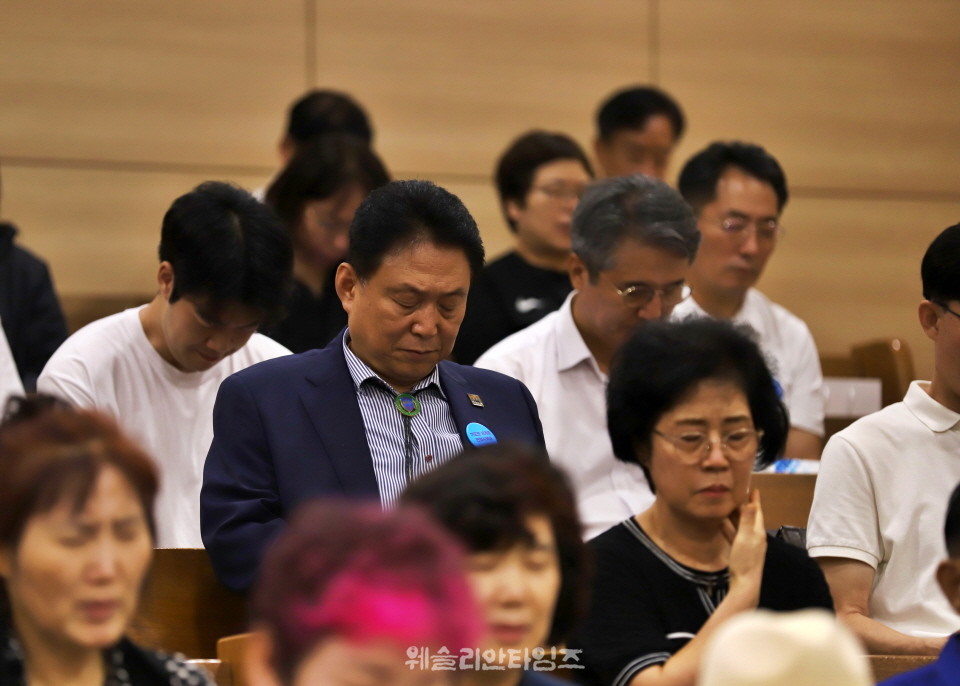 ▲2025 기도컨퍼런스가 열린 대전 한빛교회  첫날 8월 4일(월) 모습