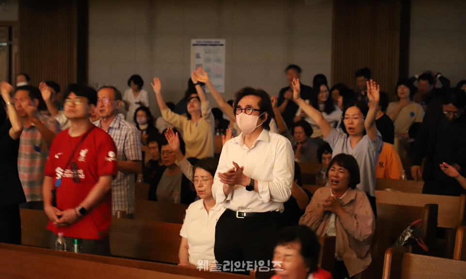 ▲2025 기도컨퍼런스가 열린 대전 한빛교회  첫날 8월 4일(월) 모습