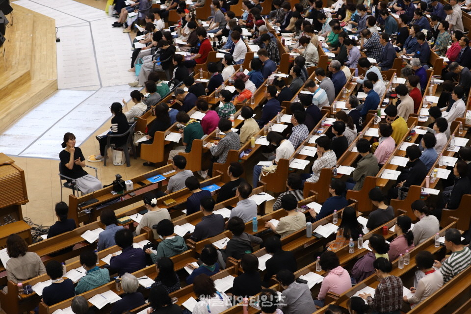▲2025 기도컨퍼런스가 열린 대전 한빛교회  둘째날 8월 5일(화) 모습
