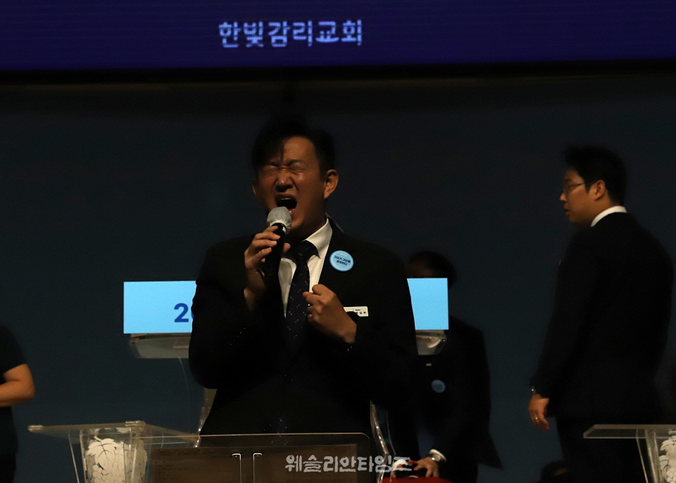 ▲2025 기도컨퍼런스가 열린 대전 한빛교회  둘째날 8월 5일(화) 모습