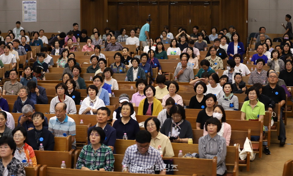 ▲2025 기도컨퍼런스가 열린 대전 한빛교회  둘째날 8월 5일(화) 모습