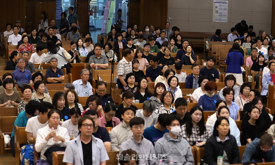▲2025 기도컨퍼런스가 열린 대전 한빛교회  둘째날 8월 5일(화) 모습