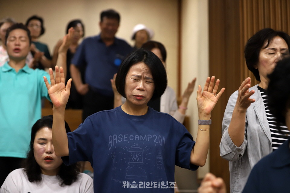 ▲2025 기도컨퍼런스가 열린 대전 한빛교회  둘째날 8월 5일(화) 모습