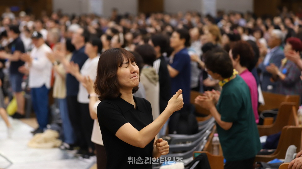 ▲2025 기도컨퍼런스가 열린 대전 한빛교회  둘째날 8월 5일(화) 모습