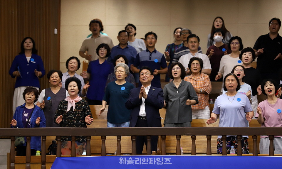 ▲2025 기도컨퍼런스가 열린 대전 한빛교회  둘째날 8월 5일(화) 모습