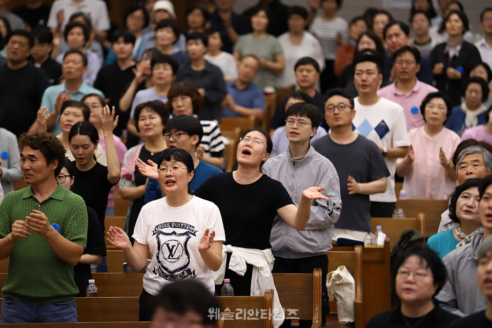 ▲2025 기도컨퍼런스가 열린 대전 한빛교회  둘째날 8월 5일(화) 모습