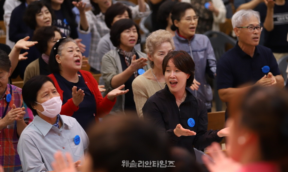 ▲2025 기도컨퍼런스가 열린 대전 한빛교회  둘째날 8월 5일(화) 모습