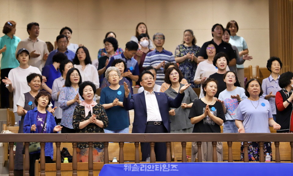 ▲2025 기도컨퍼런스가 열린 대전 한빛교회  둘째날 8월 5일(화) 모습