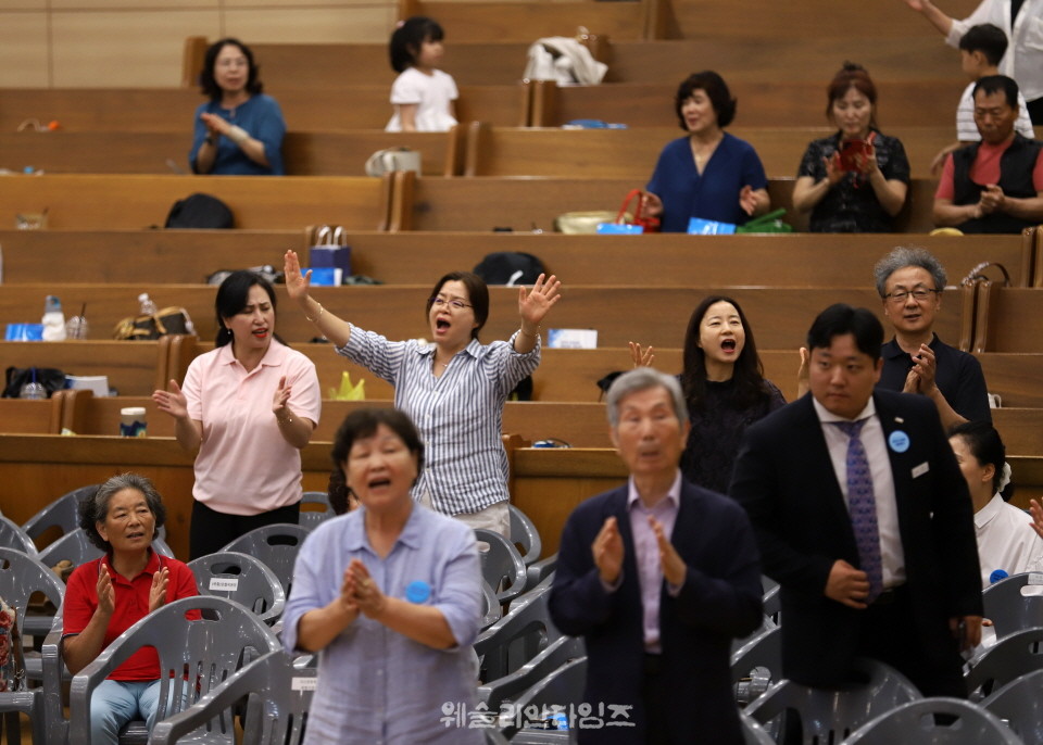▲2025 기도컨퍼런스가 열린 대전 한빛교회  둘째날 8월 5일(화) 모습