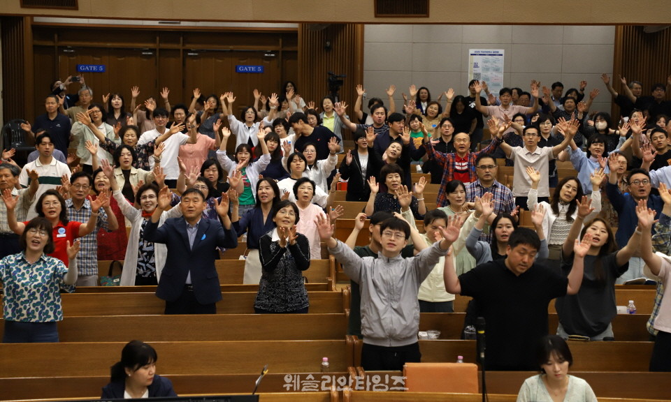 ▲2025 기도컨퍼런스가 열린 대전 한빛교회  세째날 8월 6일(수) 모습