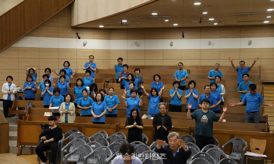 ▲2025 기도컨퍼런스가 열린 대전 한빛교회  세째날 8월 6일(수) 모습