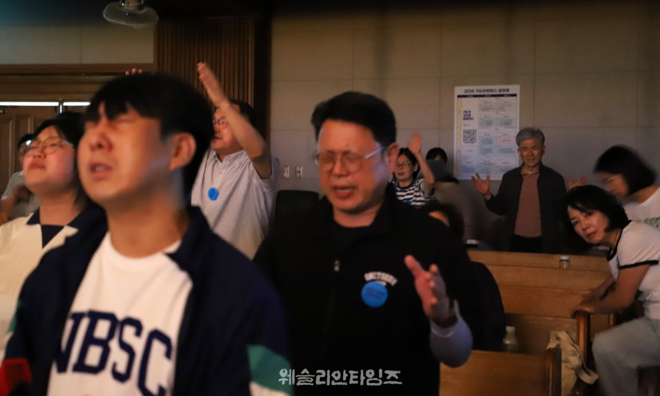 ▲2025 기도컨퍼런스가 열린 대전 한빛교회  세째날 8월 6일(수) 모습