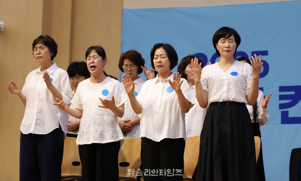 ▲2025 기도컨퍼런스가 열린 대전 한빛교회  세째날 8월 6일(수) 모습