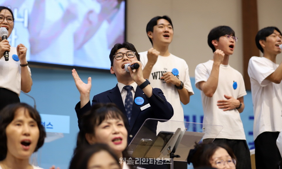 ▲2025 기도컨퍼런스가 열린 대전 한빛교회  세째날 8월 6일(수) 모습