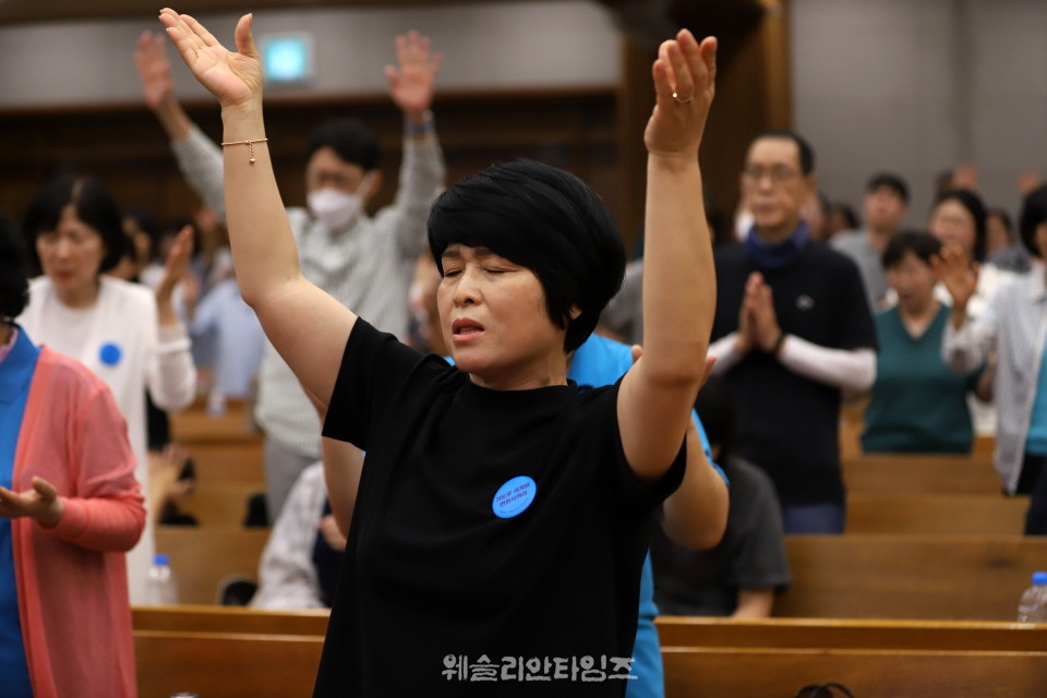 ▲2025 기도컨퍼런스가 열린 대전 한빛교회  세째날 8월 6일(수) 모습