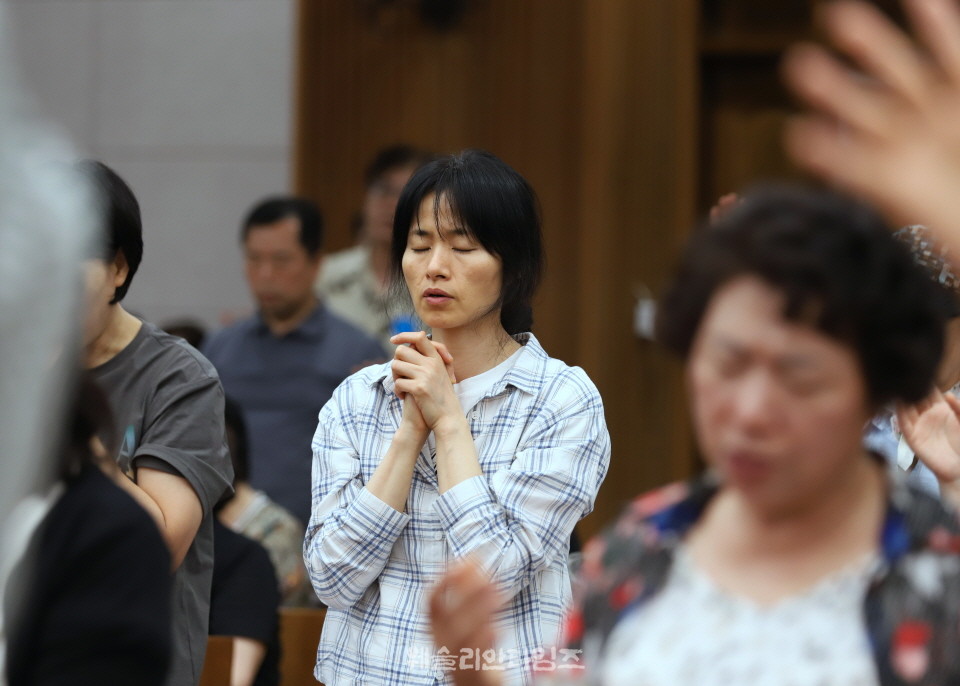 ▲2025 기도컨퍼런스가 열린 대전 한빛교회  세째날 8월 6일(수) 모습