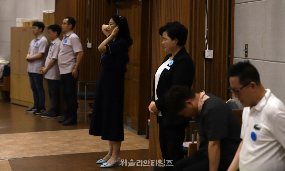 ▲2025 기도컨퍼런스가 열린 대전 한빛교회  세째날 8월 6일(수) 모습