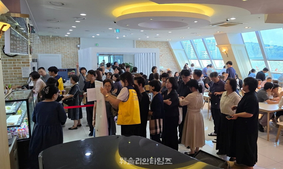 ▲2025 기도컨퍼런스가 열린 대전 한빛교회  세째날 8월 6일(수) 모습