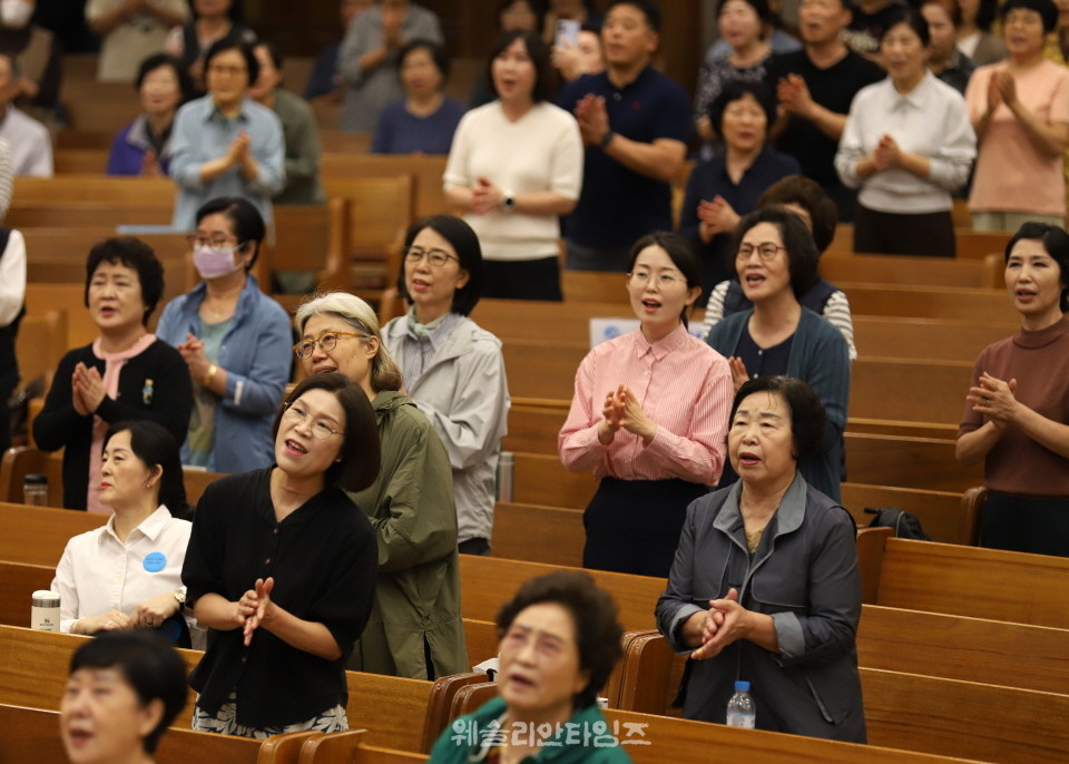 ▲‘100년 기도운동 24시간 기도성회’ 대전 한빛감리교회