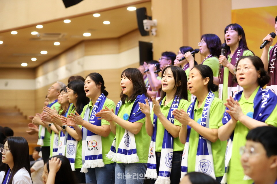 ▲‘100년 기도운동 24시간 기도성회’ 대전 한빛감리교회