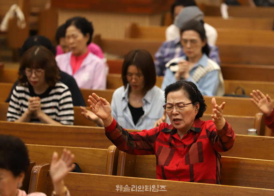 ▲‘100년 기도운동 24시간 기도성회’ 대전 한빛감리교회