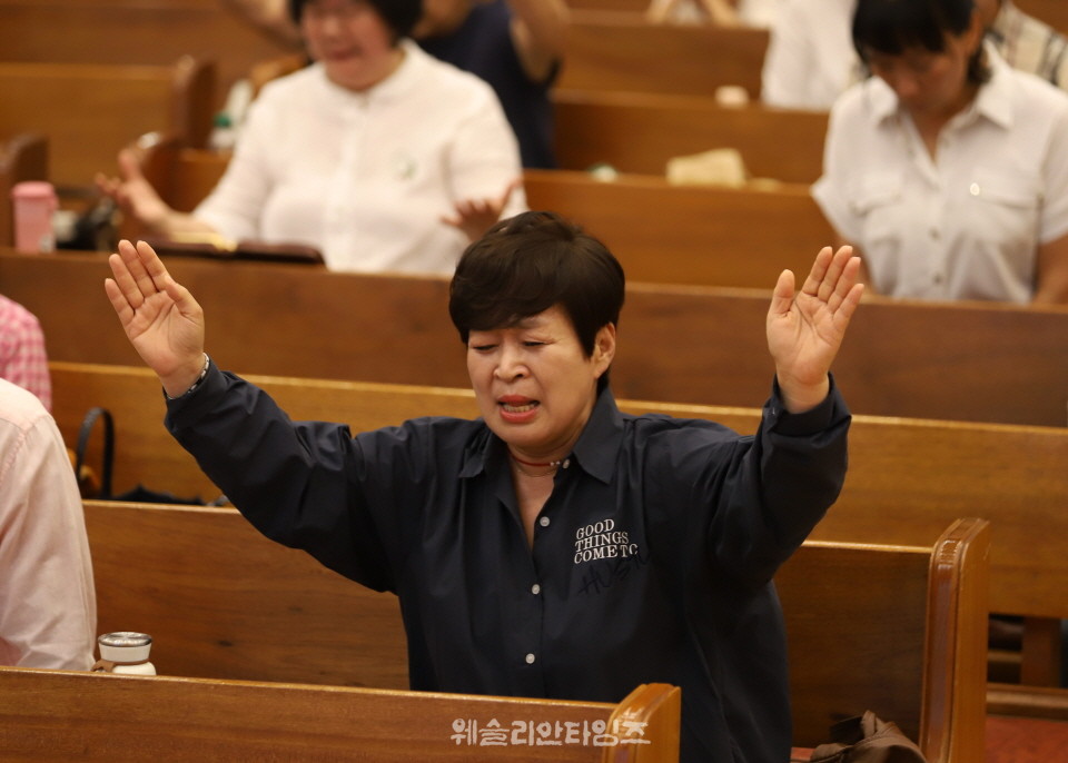 ▲‘100년 기도운동 24시간 기도성회’ 대전 한빛감리교회