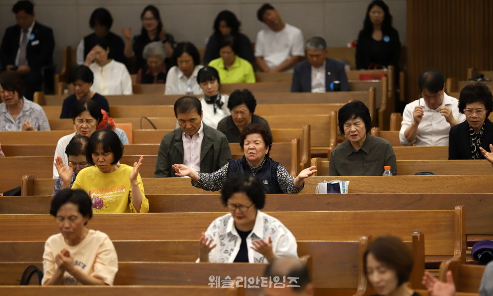 ▲‘100년 기도운동 24시간 기도성회’ 대전 한빛감리교회