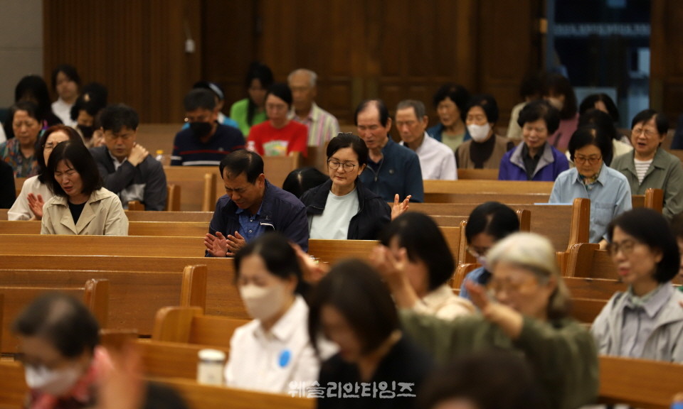▲‘100년 기도운동 24시간 기도성회’ 대전 한빛감리교회