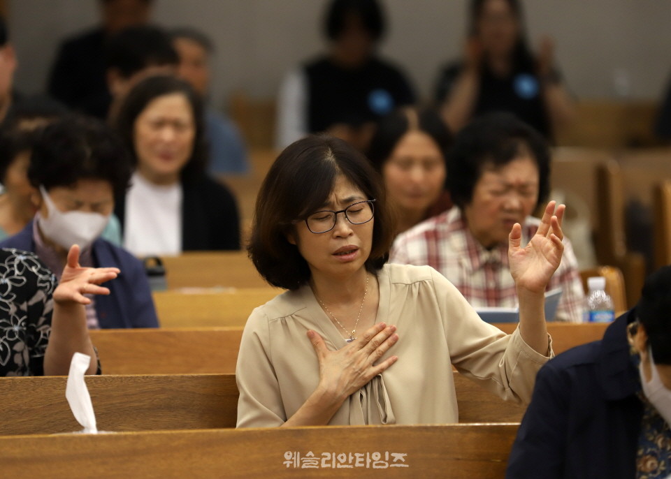 ▲‘100년 기도운동 24시간 기도성회’ 대전 한빛감리교회