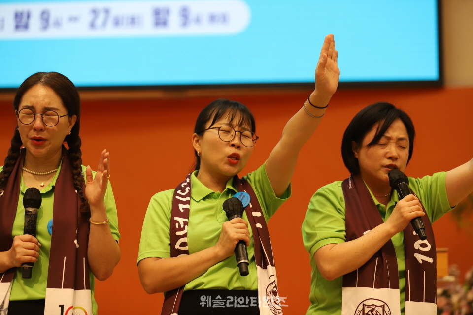 ▲‘100년 기도운동 24시간 기도성회’ 대전 한빛감리교회