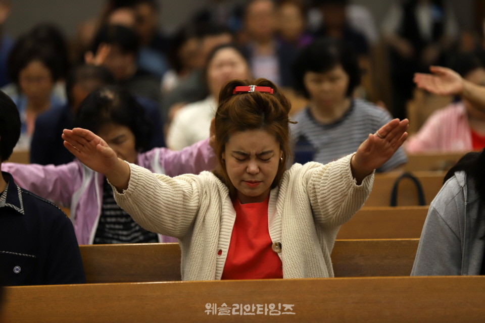 ▲‘100년 기도운동 24시간 기도성회’ 대전 한빛감리교회