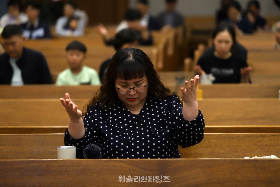 ▲‘100년 기도운동 24시간 기도성회’ 대전 한빛감리교회