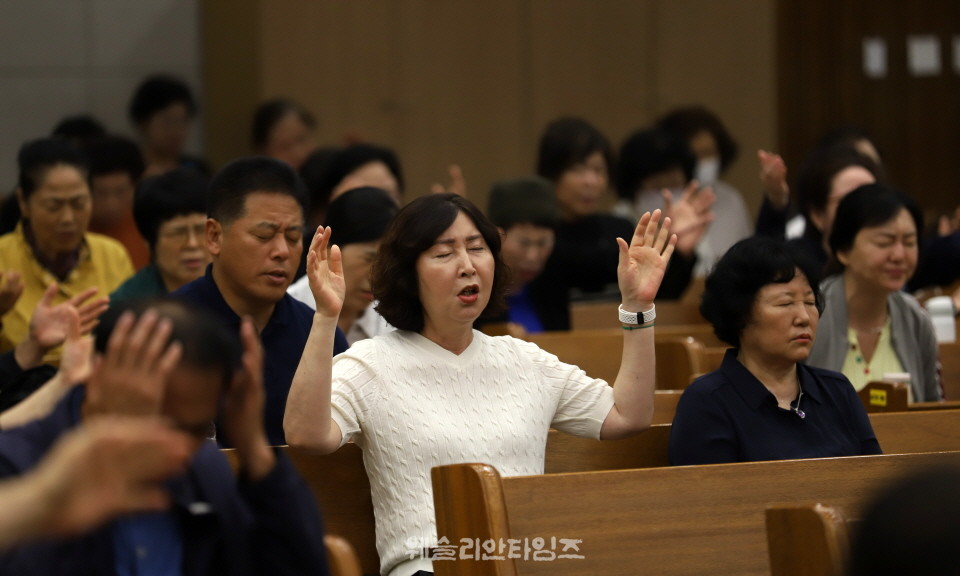 ▲‘100년 기도운동 24시간 기도성회’ 대전 한빛감리교회