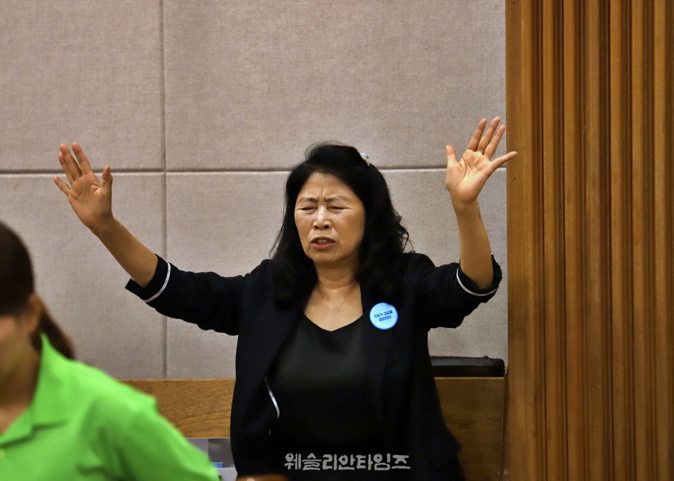 ▲‘100년 기도운동 24시간 기도성회’ 대전 한빛감리교회