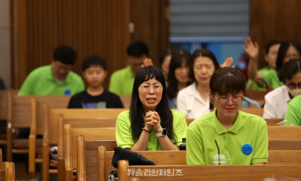 ▲‘100년 기도운동 24시간 기도성회’ 대전 한빛감리교회