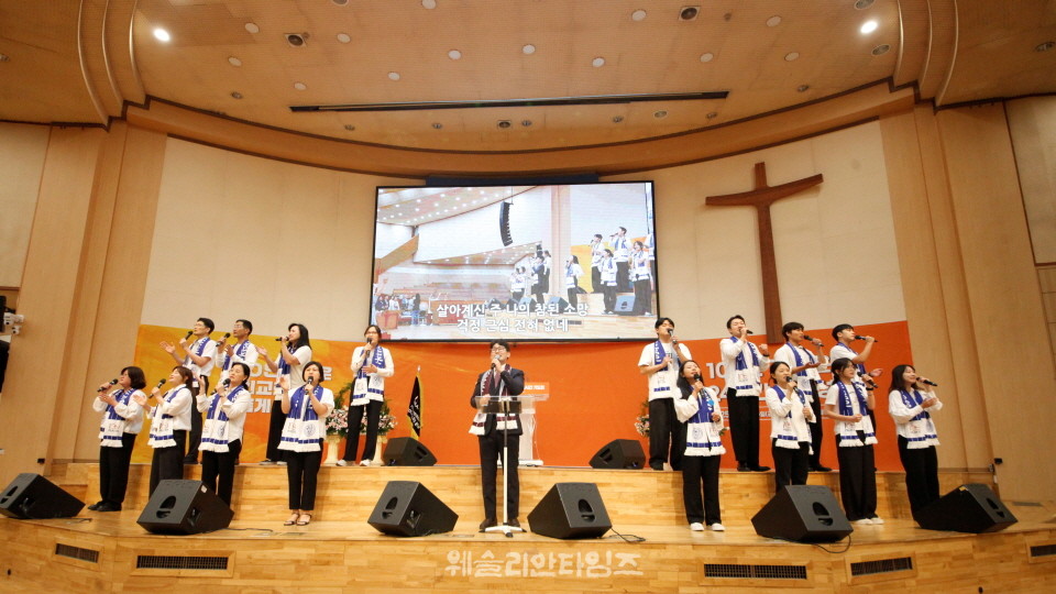 ▲‘100년 기도운동 24시간 기도성회’ 대전 한빛감리교회