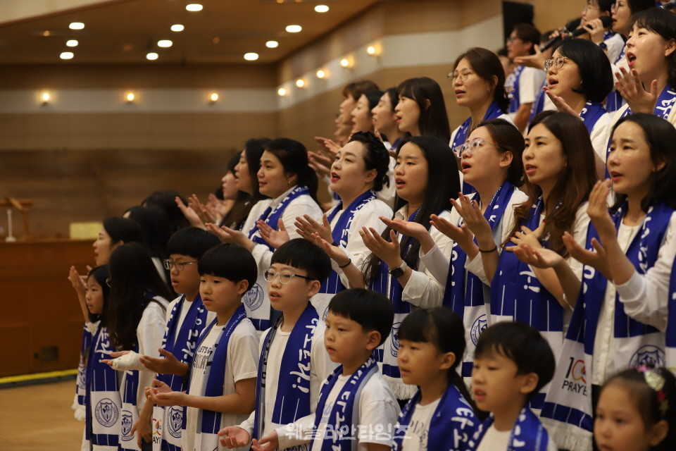 ▲‘100년 기도운동 24시간 기도성회’ 대전 한빛감리교회