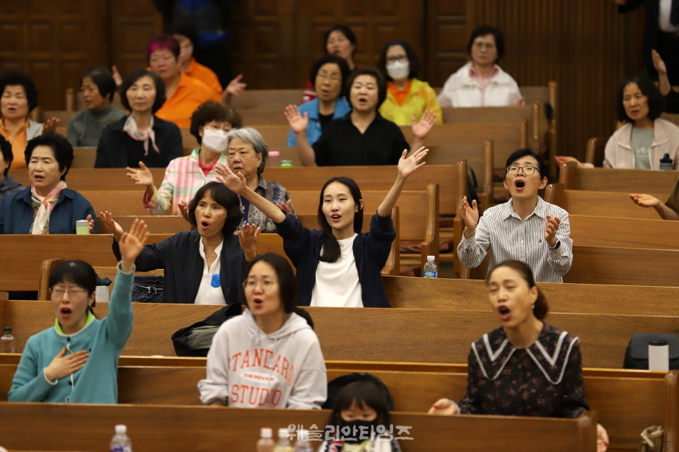 ▲‘100년 기도운동 24시간 기도성회’ 대전 한빛감리교회