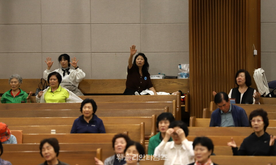 ▲‘100년 기도운동 24시간 기도성회’ 대전 한빛감리교회