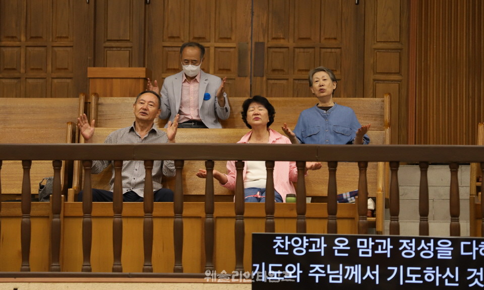 ▲‘100년 기도운동 24시간 기도성회’ 대전 한빛감리교회