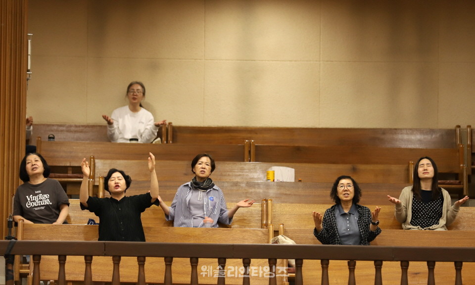 ▲‘100년 기도운동 24시간 기도성회’ 대전 한빛감리교회