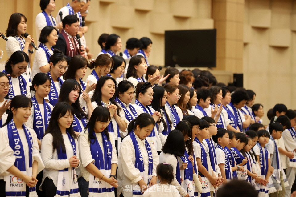 ▲‘100년 기도운동 24시간 기도성회’ 대전 한빛감리교회