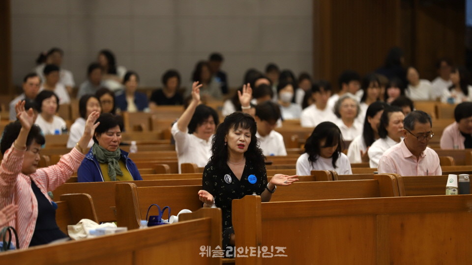 ▲‘100년 기도운동 24시간 기도성회’ 대전 한빛감리교회