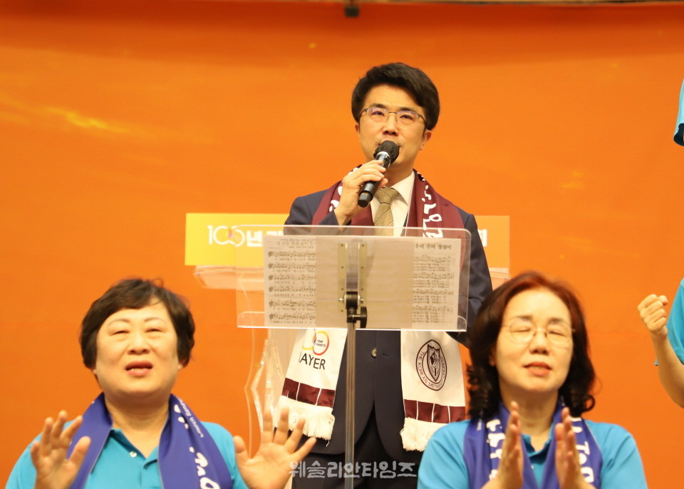 ▲‘100년 기도운동 24시간 기도성회’ 대전 한빛감리교회