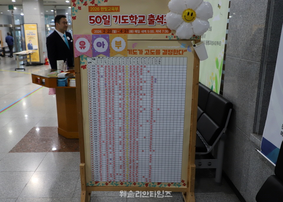 ▲‘2026 50일 기도학교’ 폐막, 50일간의 영적 대서사시를 마치면서 대전 한빛교회