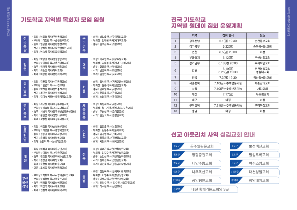 ▲‘2026 50일 기도학교’ 폐막, 50일간의 영적 대서사시를 마치고 전국 임원 모임